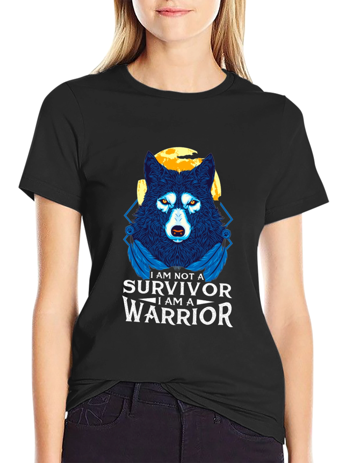 Warrior Wolf Graphic Tee