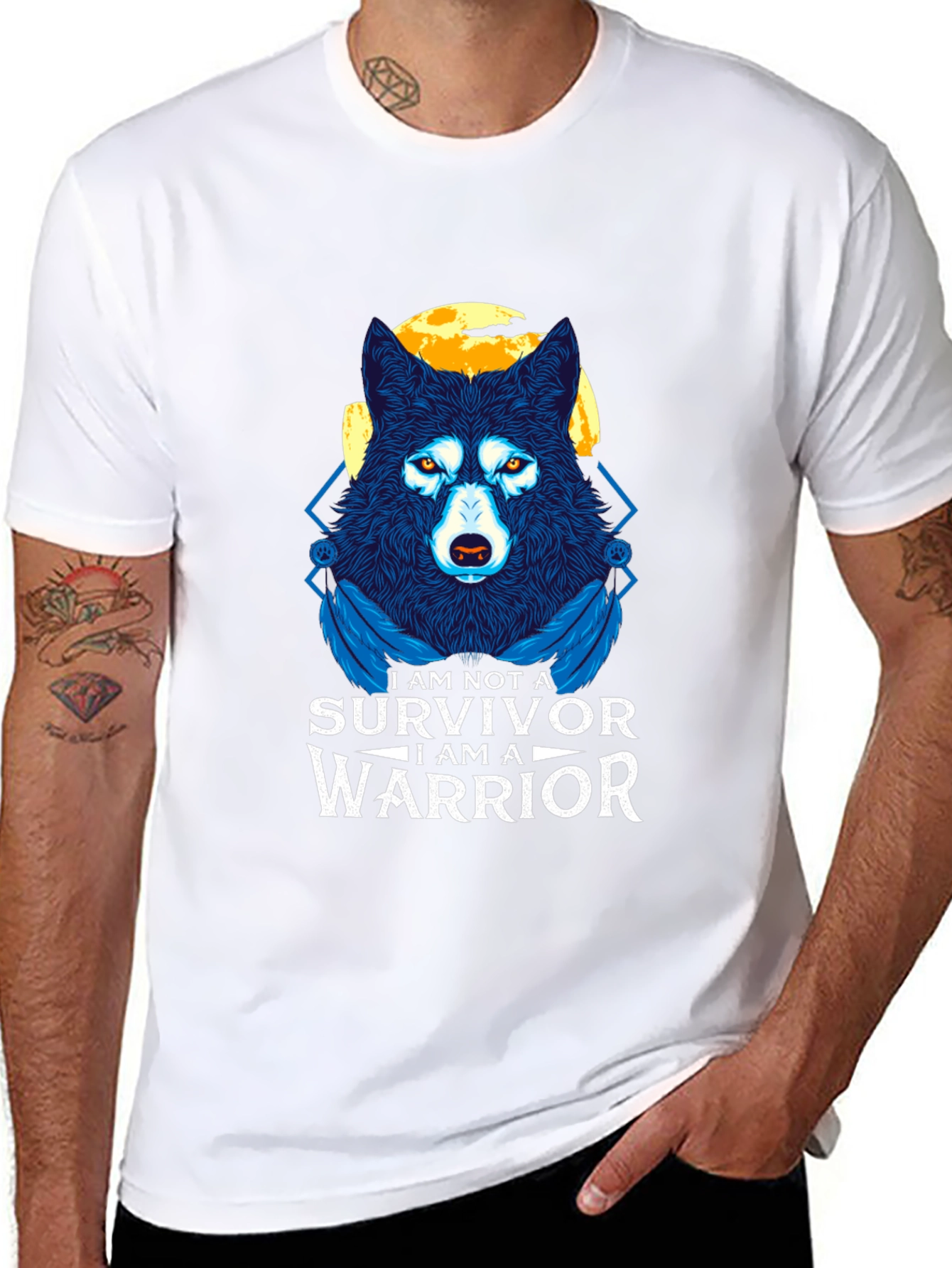 Warrior Wolf Graphic Tee