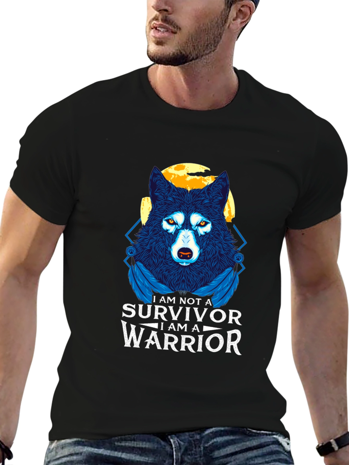 Warrior Wolf Graphic Tee