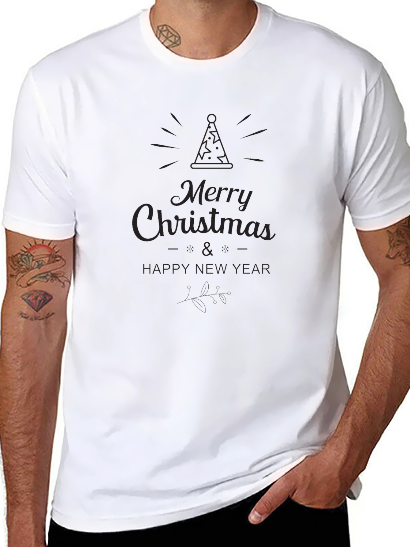 Merry Christmas & Happy New Year Graphic Tee