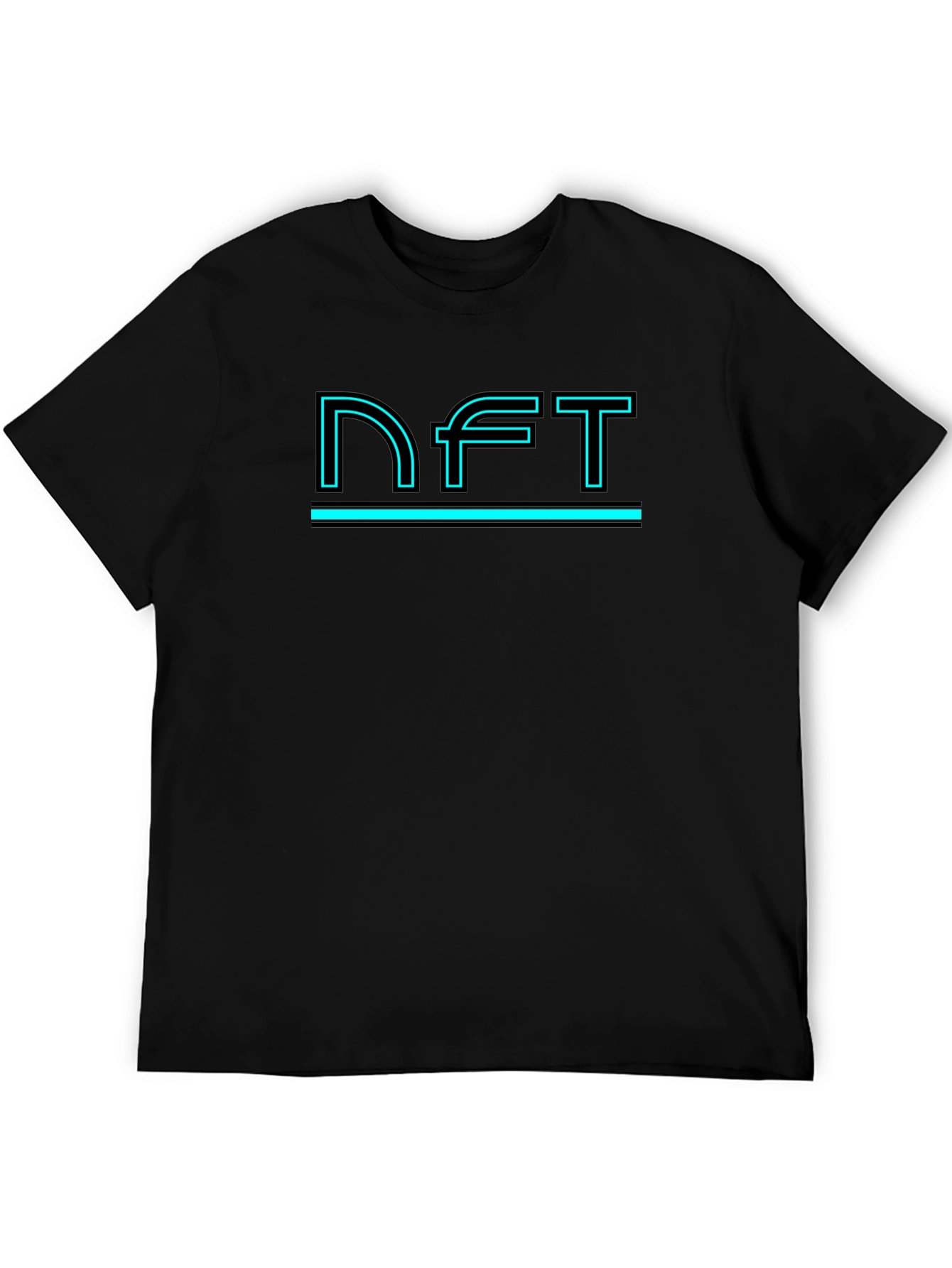 NFT Graphic Tee - Black Crew Neck T-Shirt