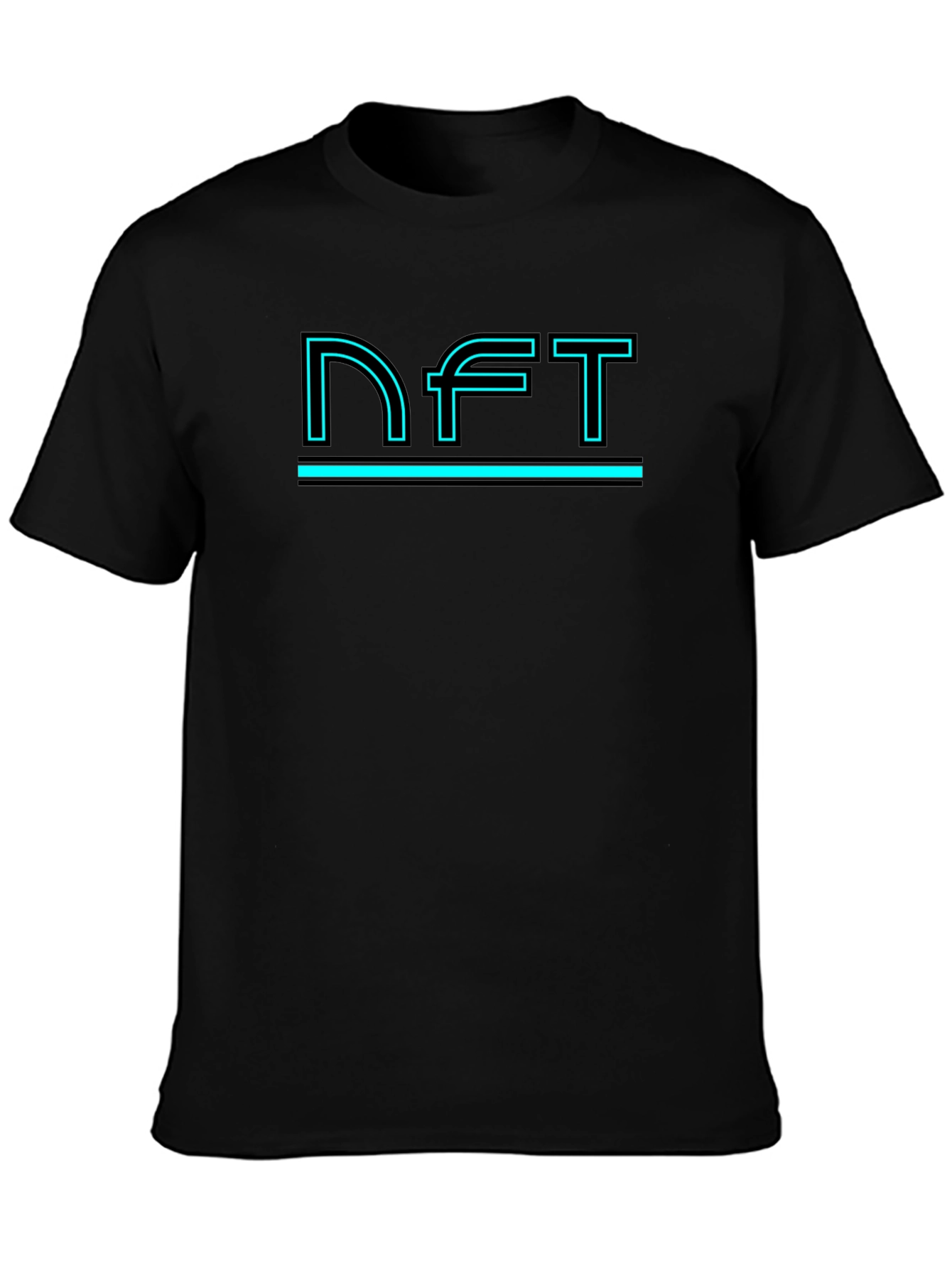 NFT Graphic Tee - Black Crew Neck T-Shirt
