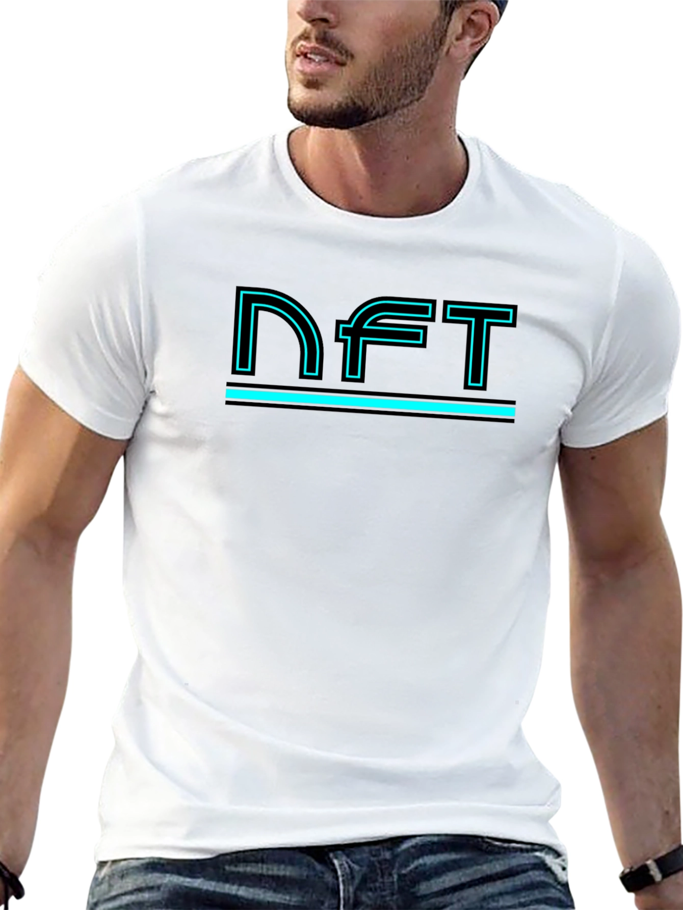 NFT Graphic Tee - Black Crew Neck T-Shirt