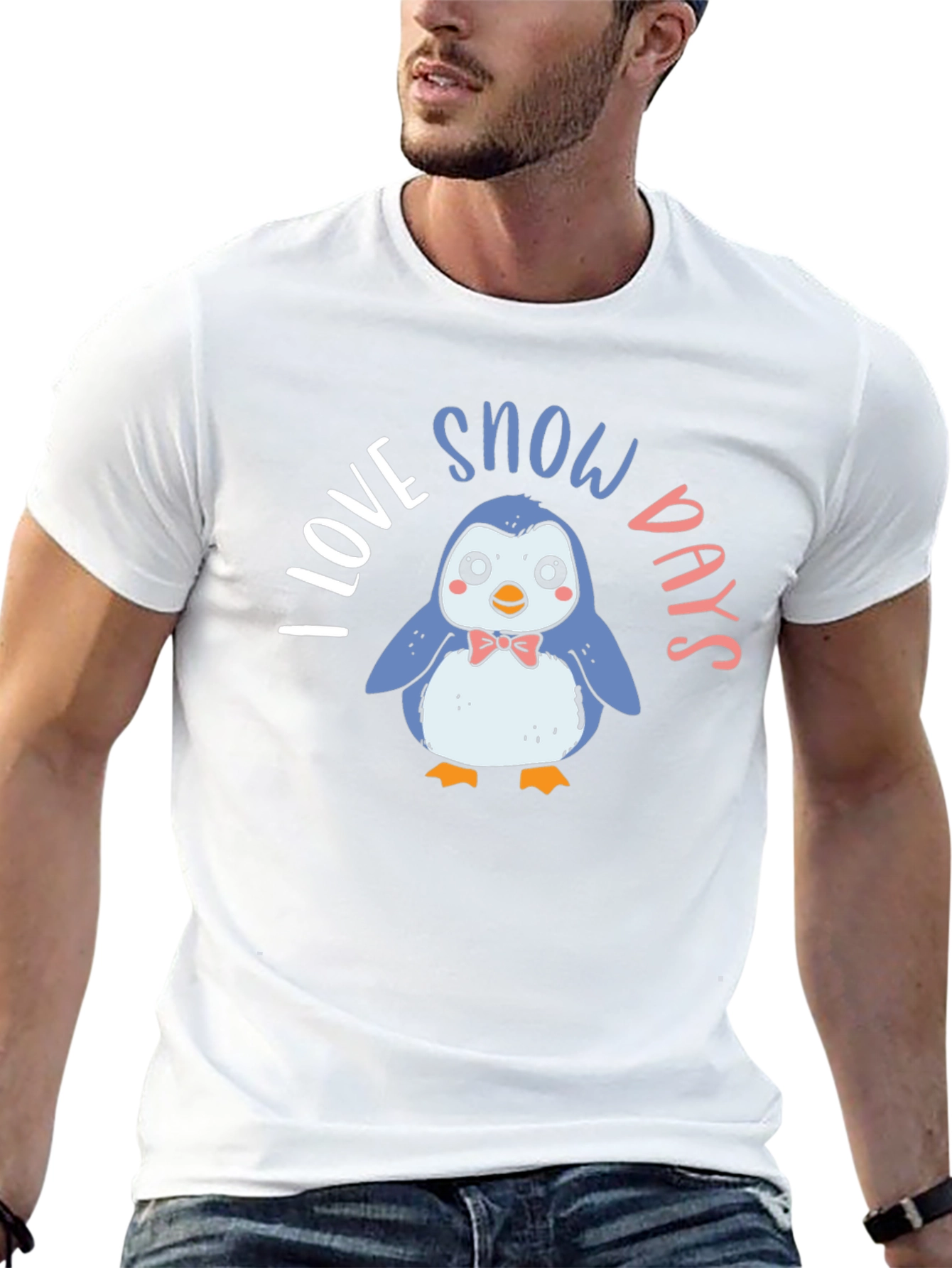 I Love Snow Days Penguin Graphic Tee