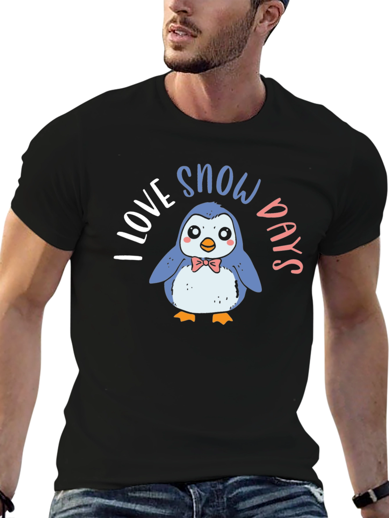 I Love Snow Days Penguin Graphic Tee