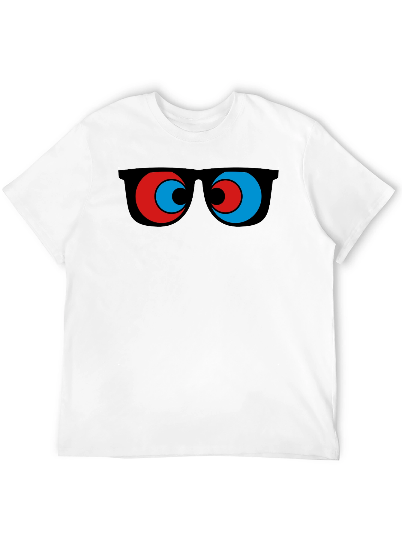 Funny Sunglasses Graphic Tee - Quirky Mens Black T-Shirt