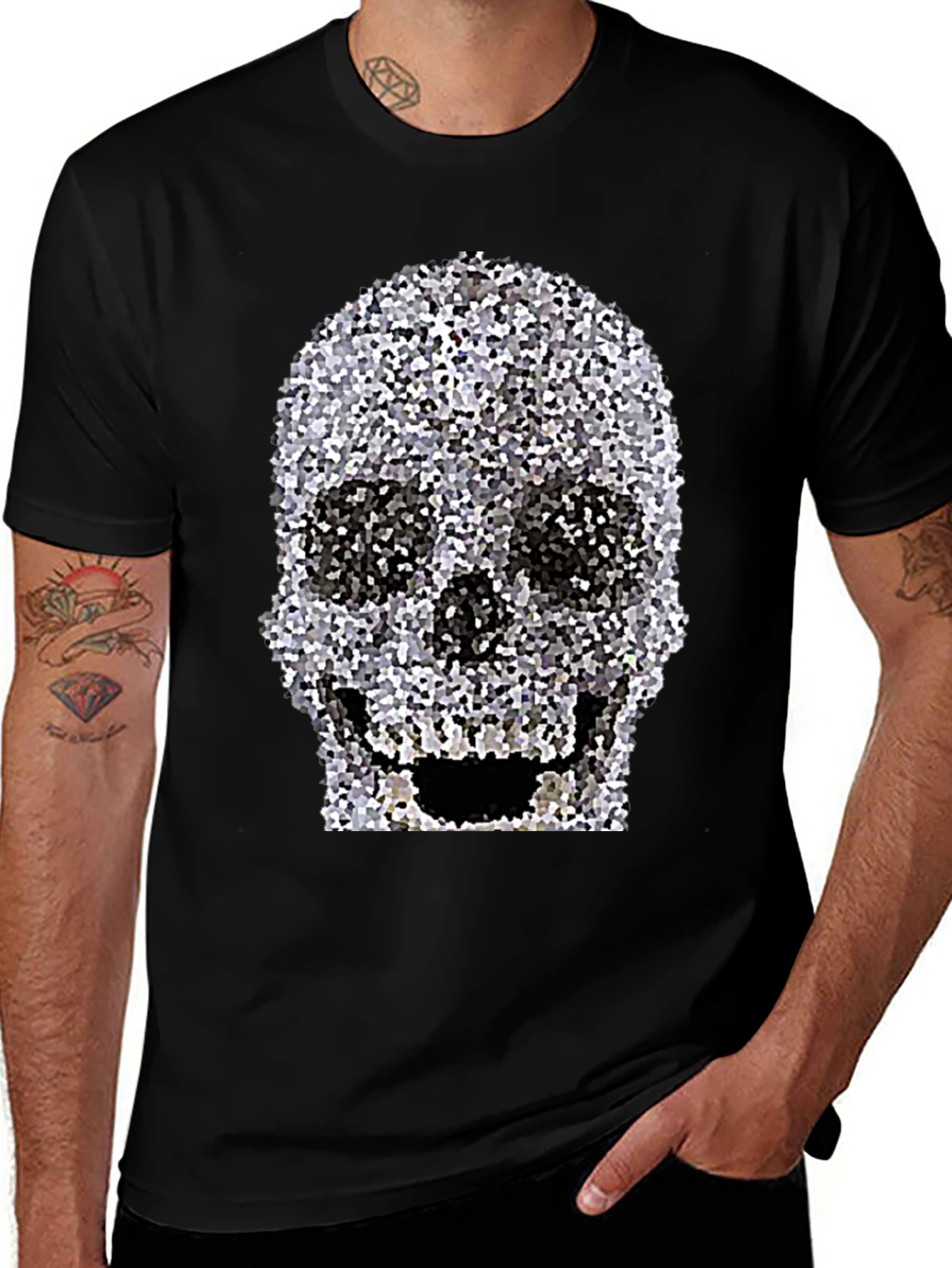 Skull Graphic Print T-Shirt