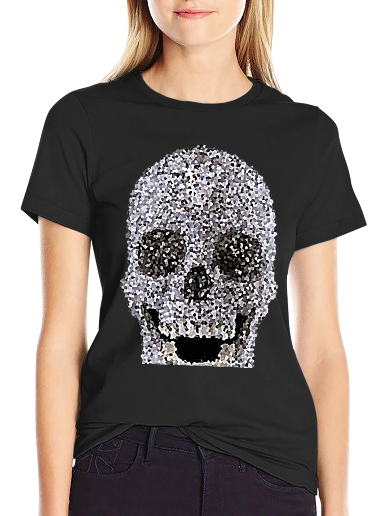 Skull Graphic Print T-Shirt