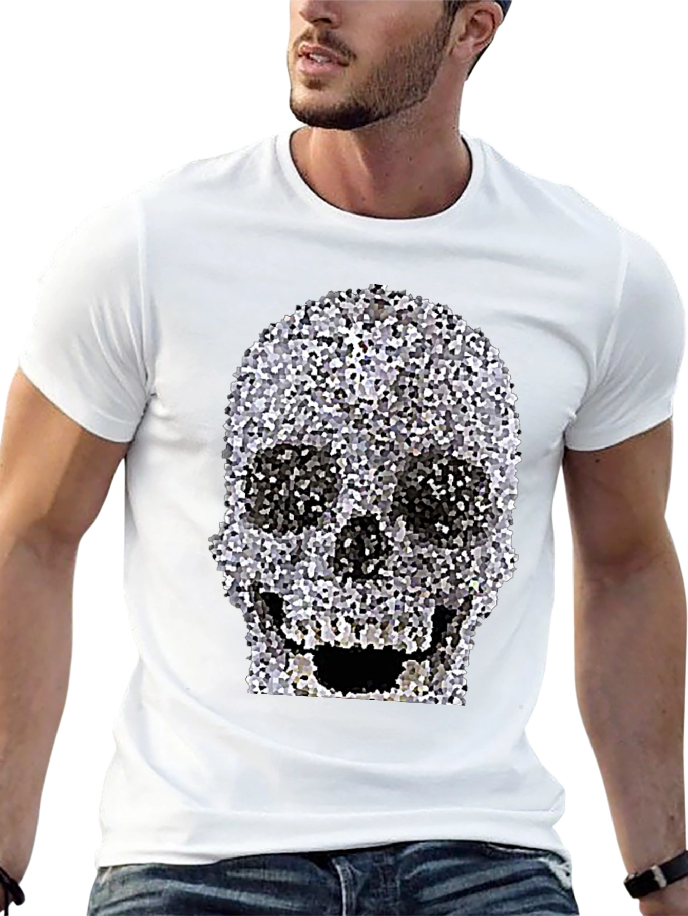 Skull Graphic Print T-Shirt