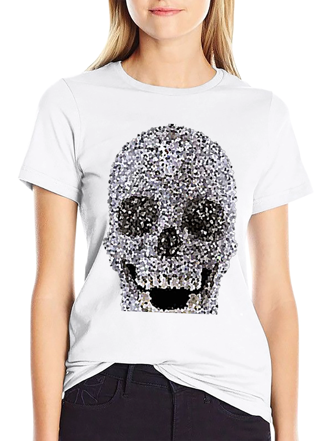 Skull Graphic Print T-Shirt