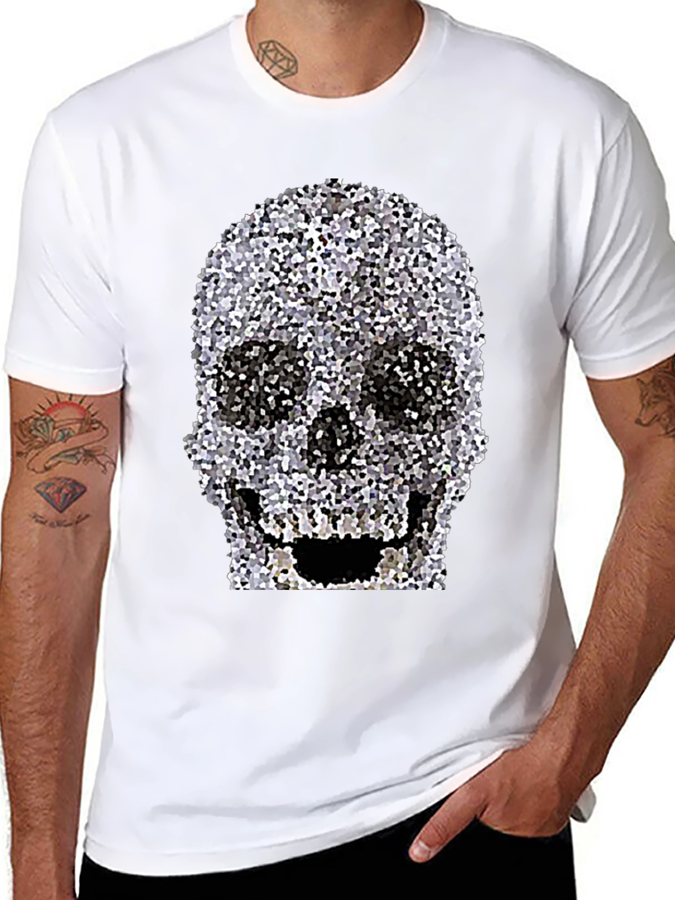 Skull Graphic Print T-Shirt