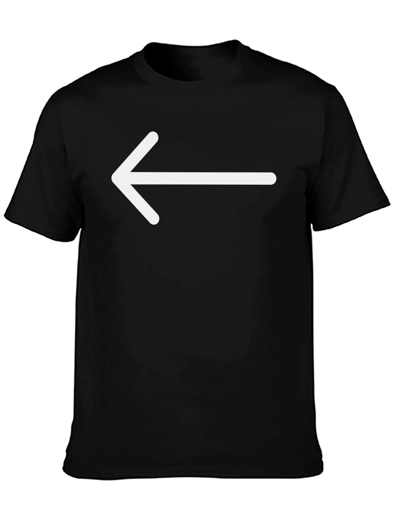 Left Arrow Graphic Tee - Casual Style