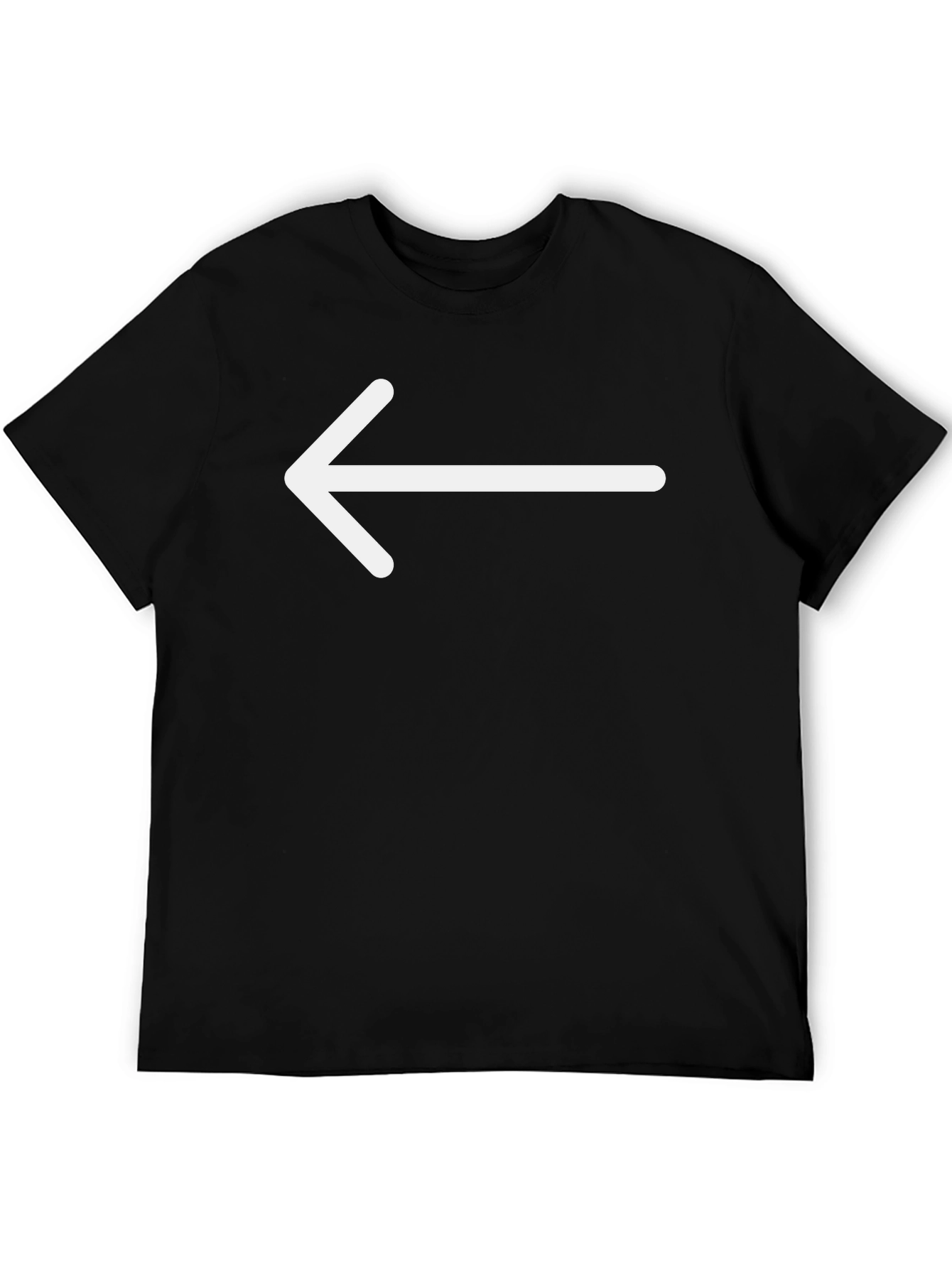 Left Arrow Graphic Tee - Casual Style