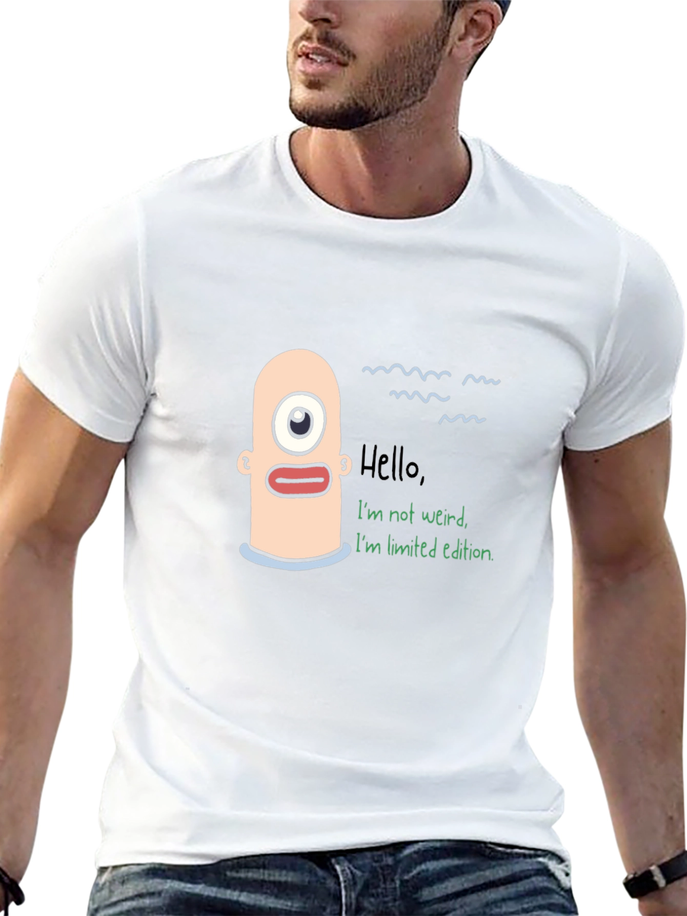 Unique Graphic Tee - Hello Im Limited Edition