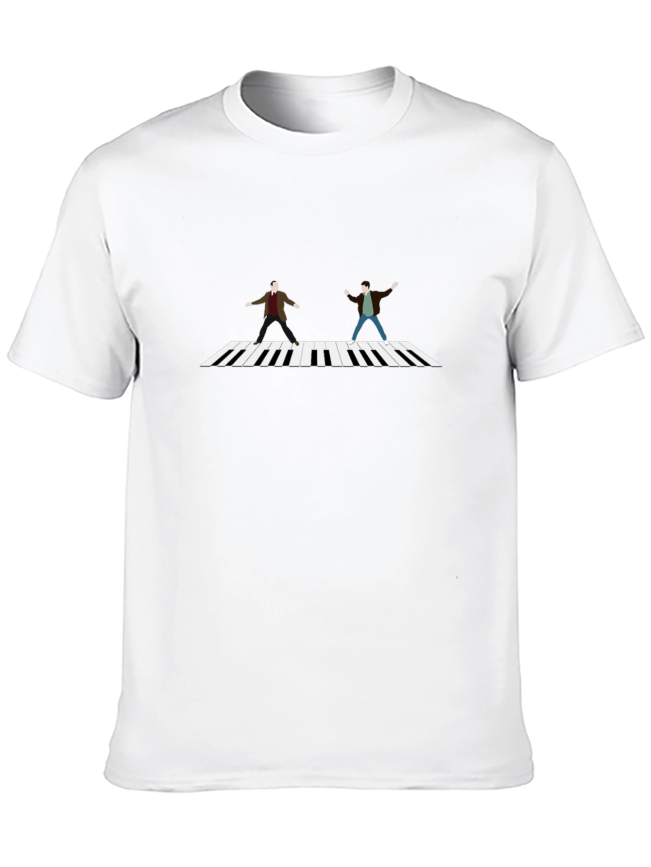 Walking Piano Black T-Shirt
