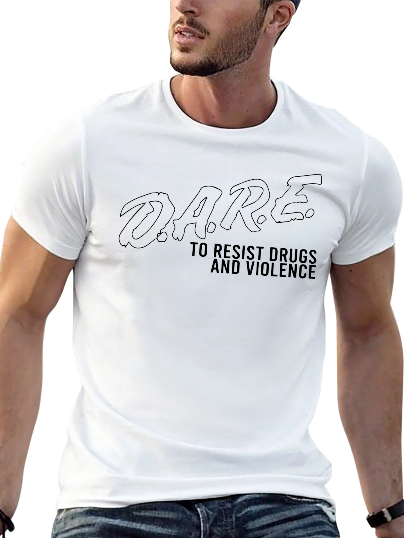 DARE Graphic T-Shirt - Black