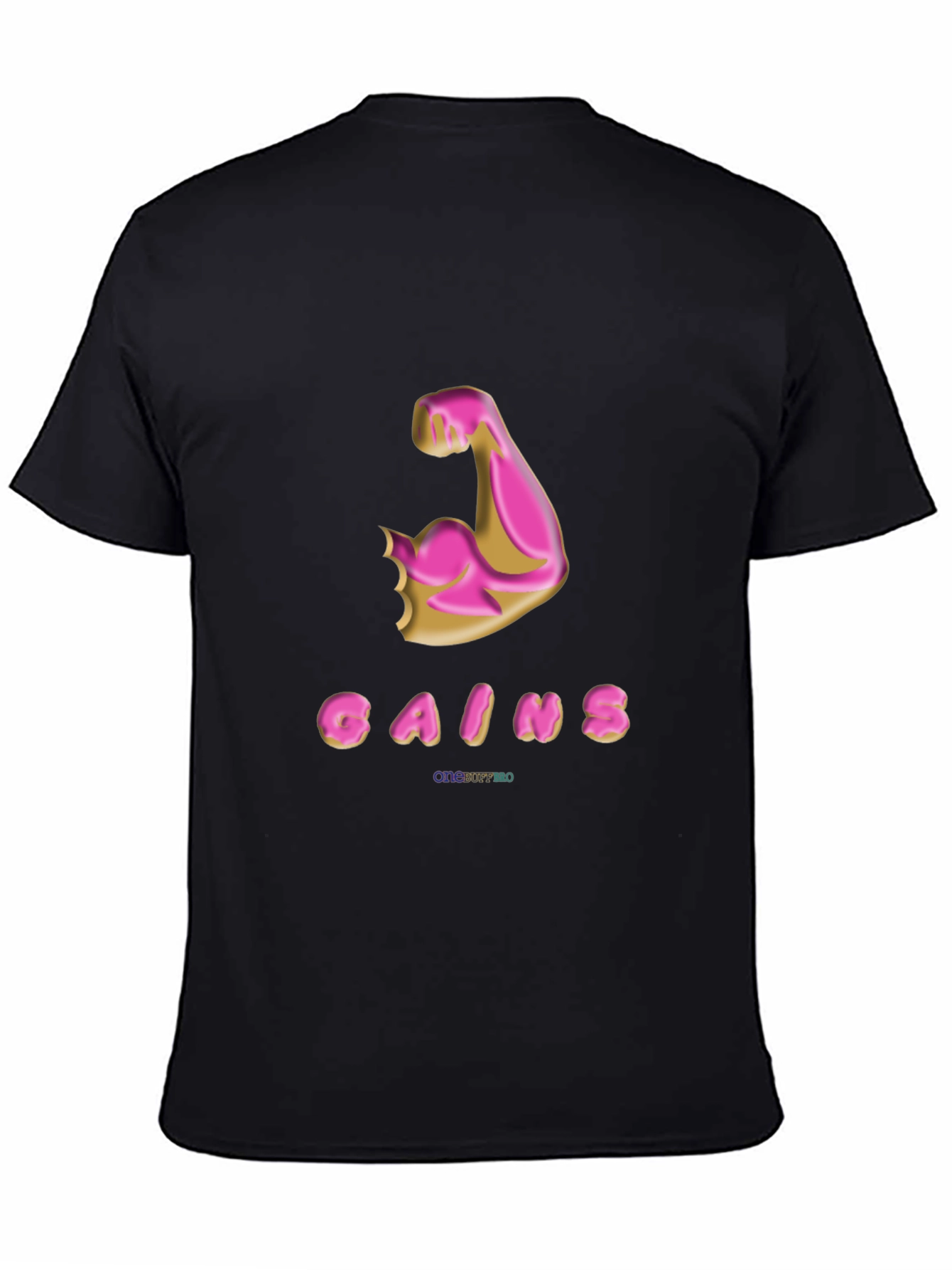 Gains Donut Arm Black T-Shirt