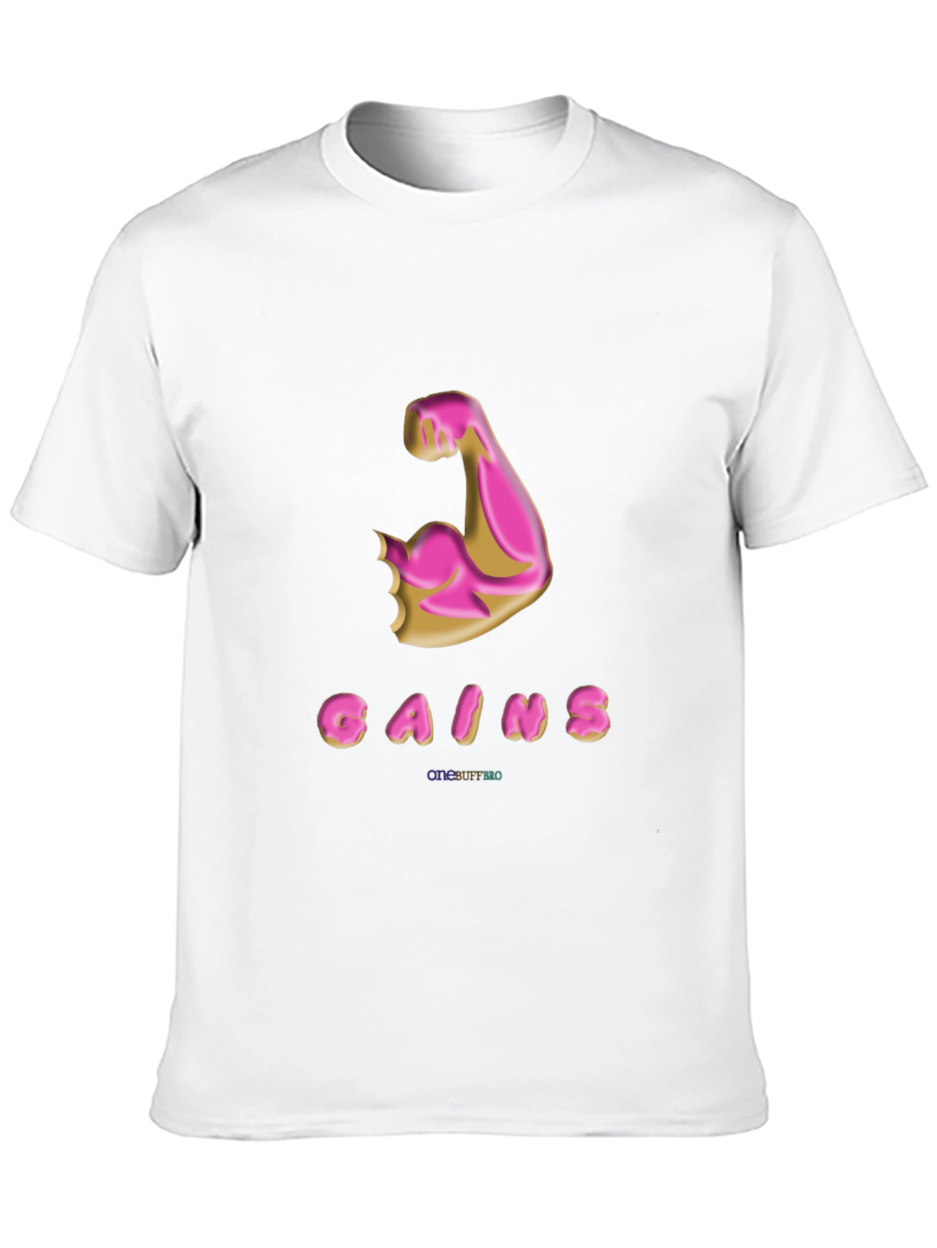 Gains Donut Arm Black T-Shirt