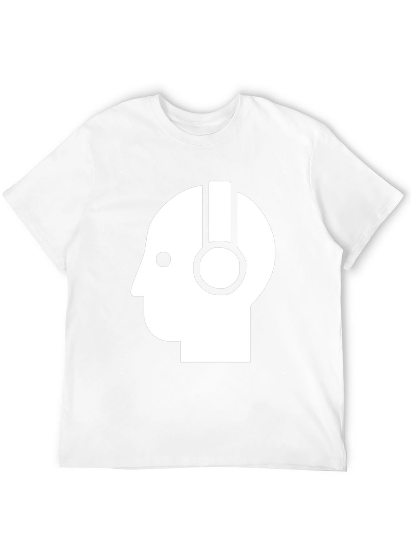 Headphone Head T-Shirt - Modern Minimalist Design