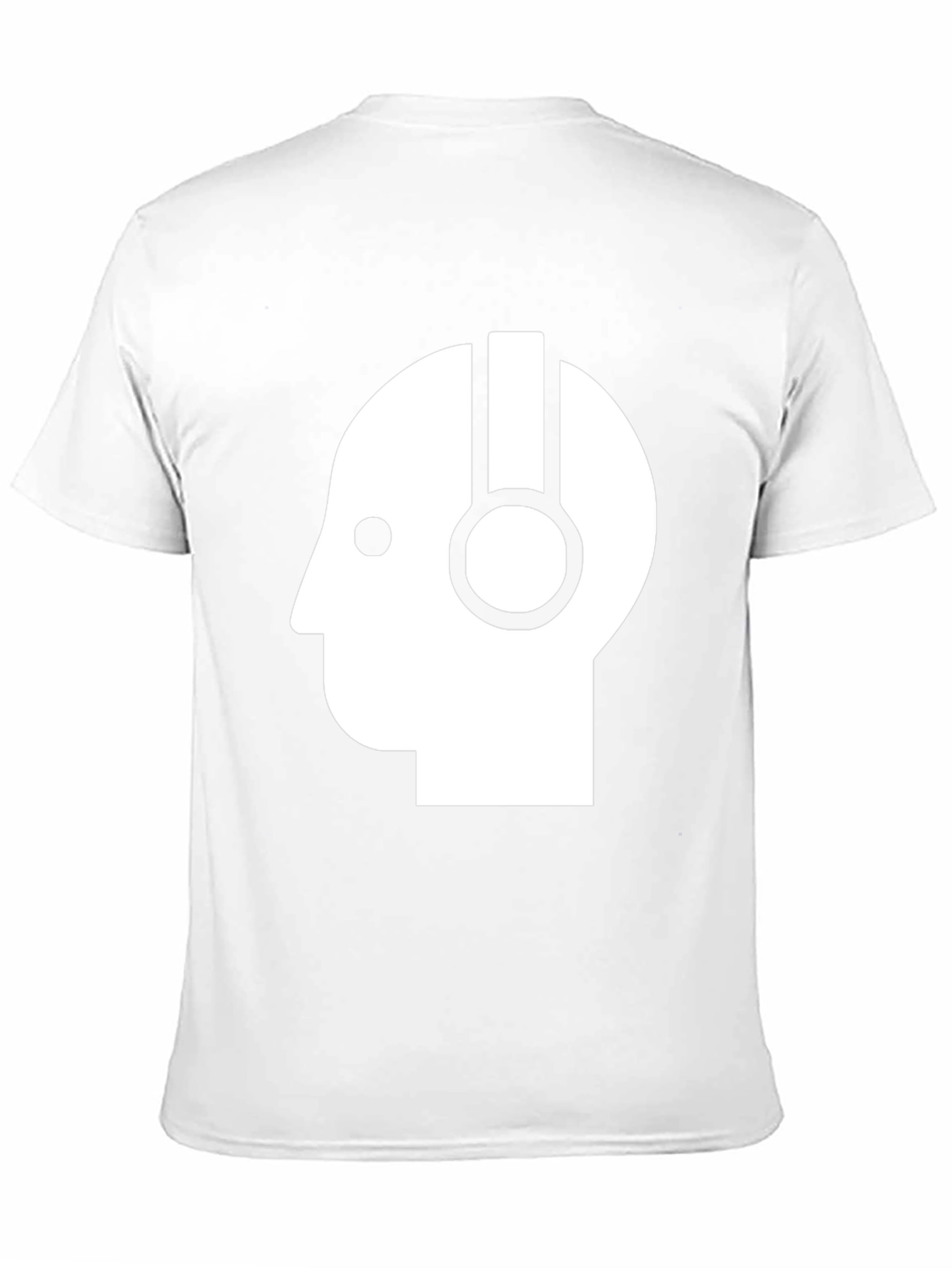 Headphone Head T-Shirt - Modern Minimalist Design
