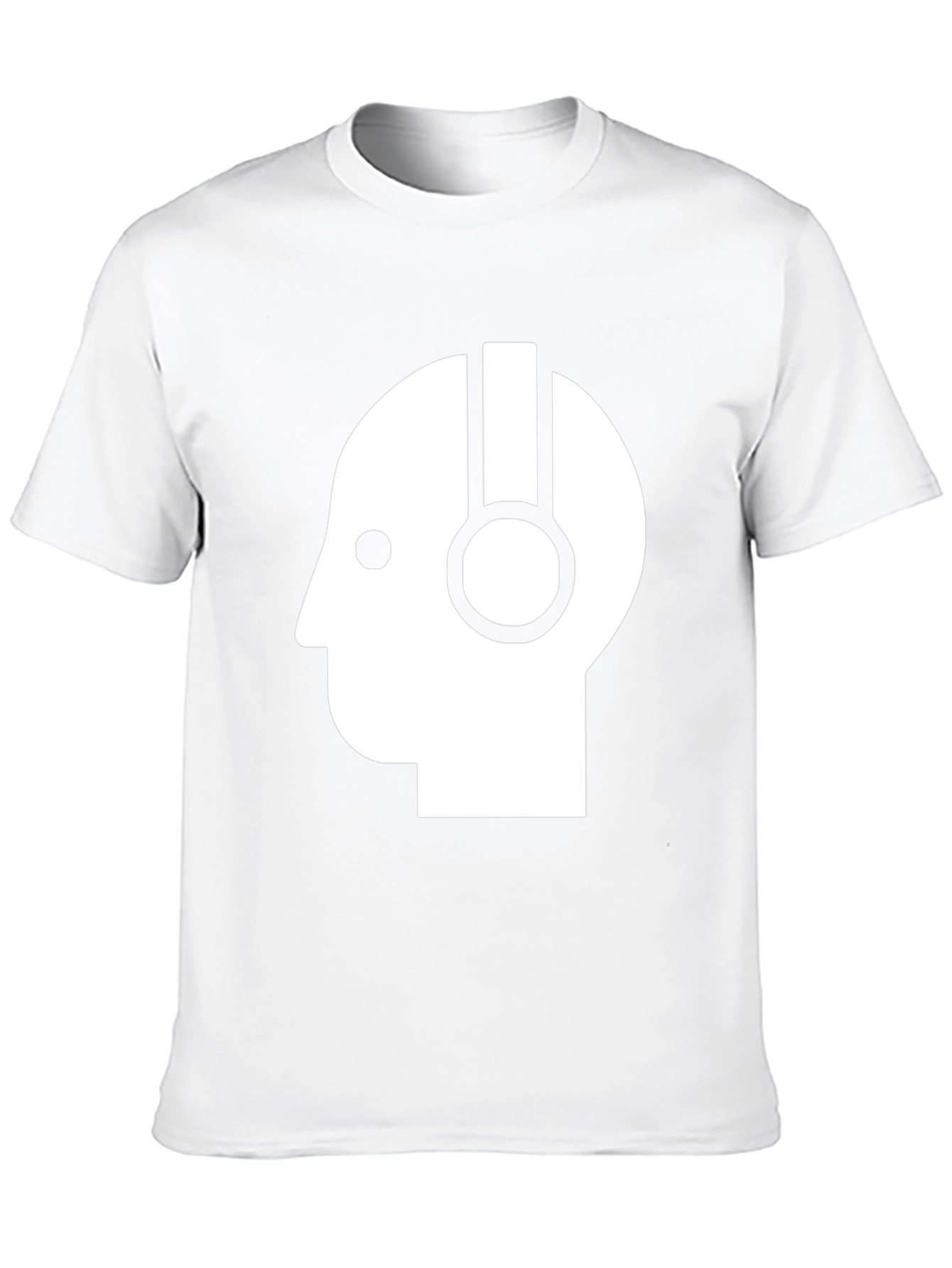 Headphone Head T-Shirt - Modern Minimalist Design