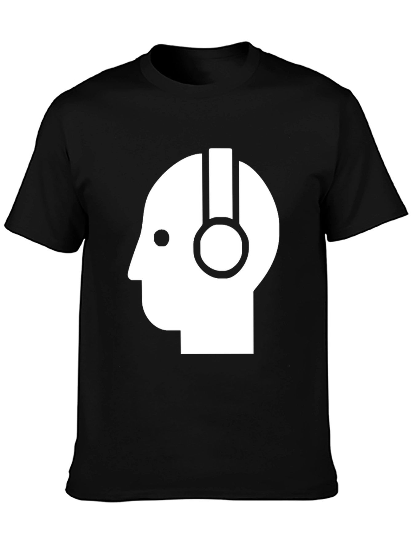 Headphone Head T-Shirt - Modern Minimalist Design