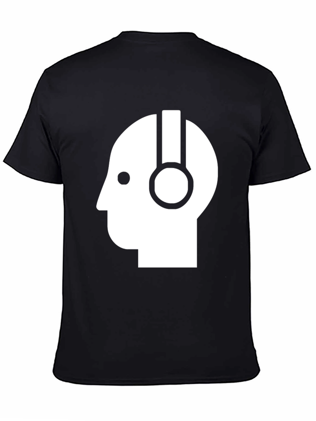 Headphone Head T-Shirt - Modern Minimalist Design