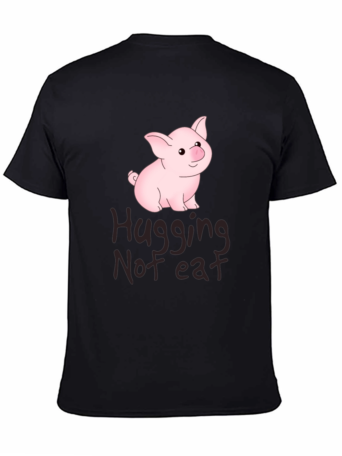 Hugging Not Eating Pig T-Shirt