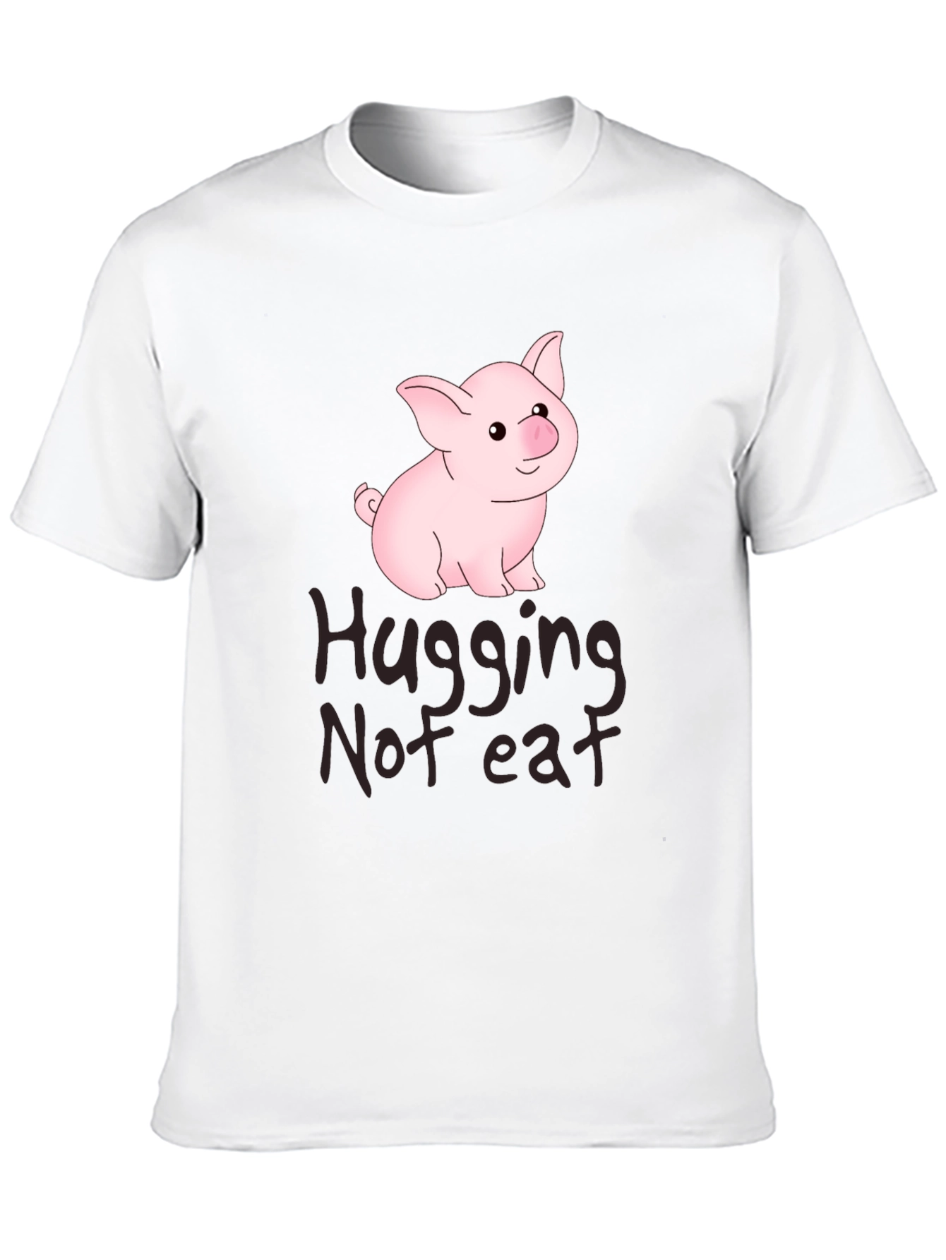 Hugging Not Eating Pig T-Shirt