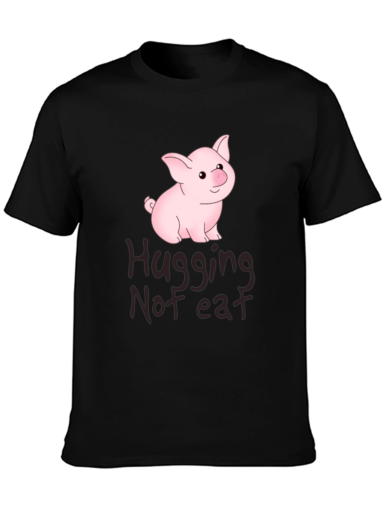 Hugging Not Eating Pig T-Shirt