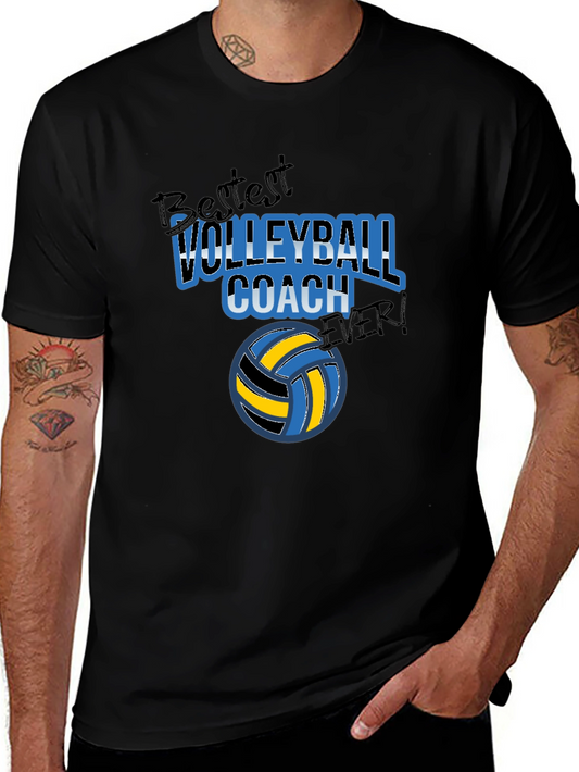Bestest Volleyball Coach Ever Black T-Shirt