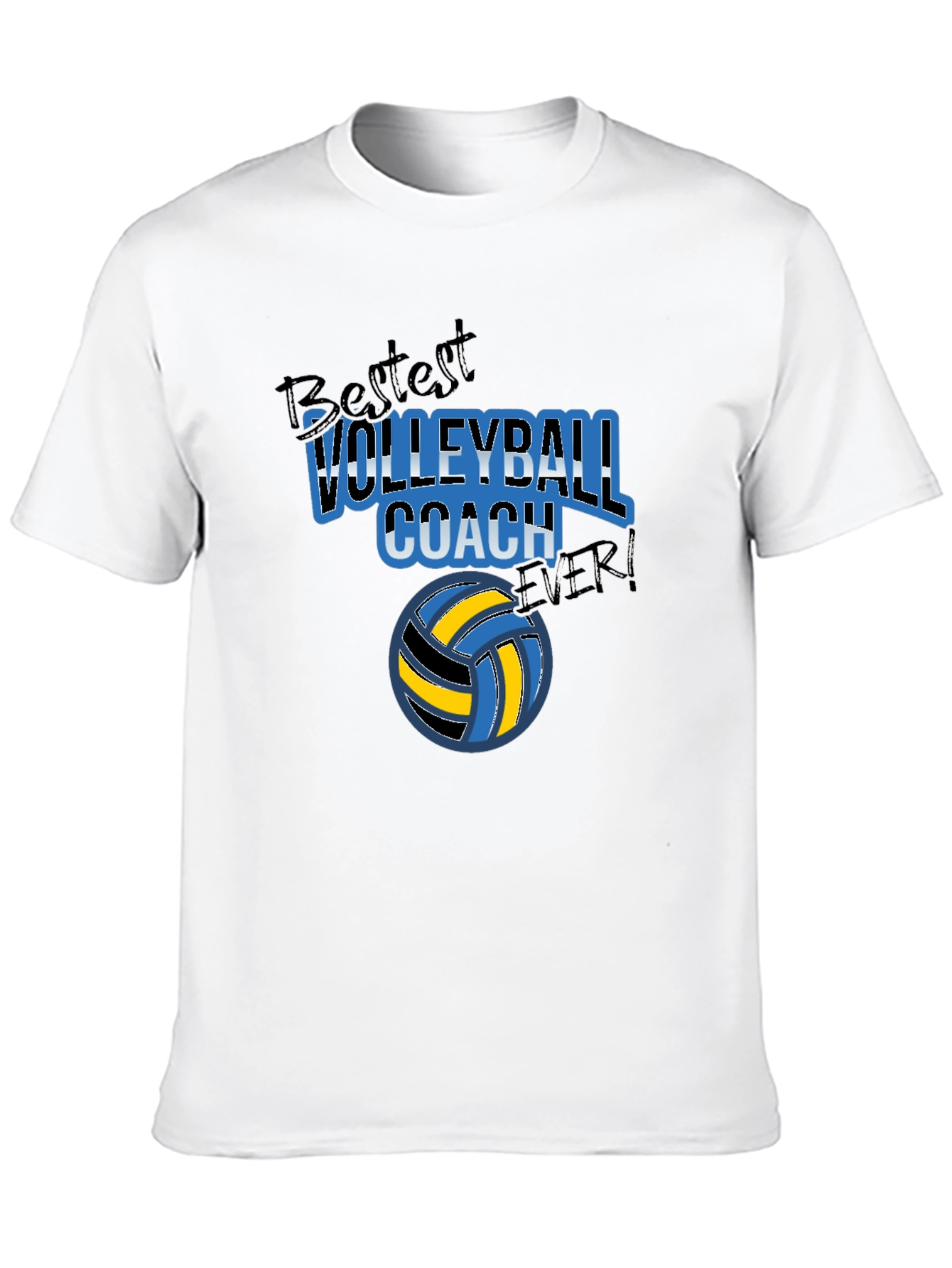 Bestest Volleyball Coach Ever Black T-Shirt