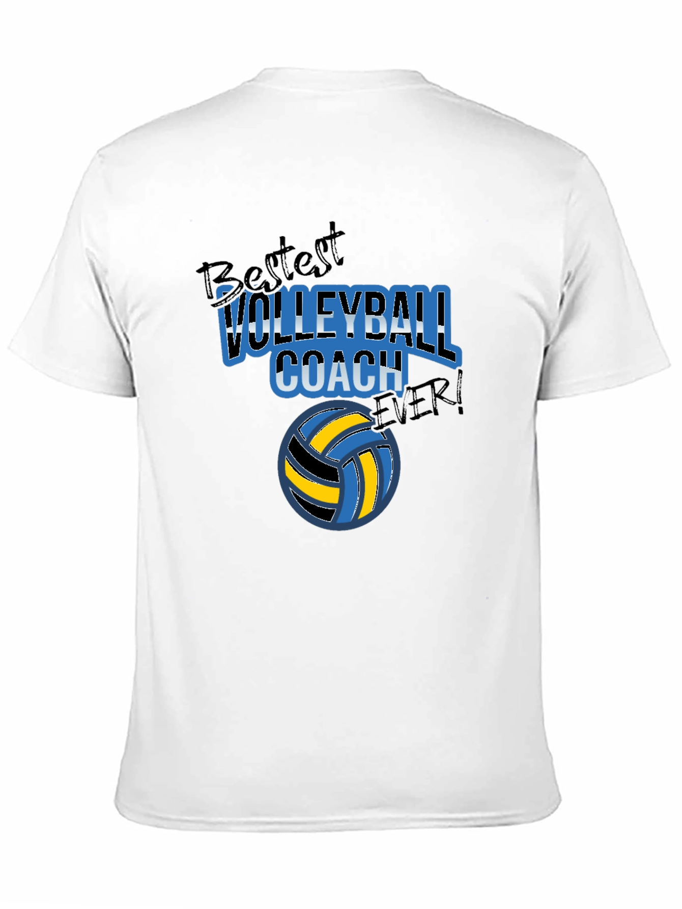 Bestest Volleyball Coach Ever Black T-Shirt