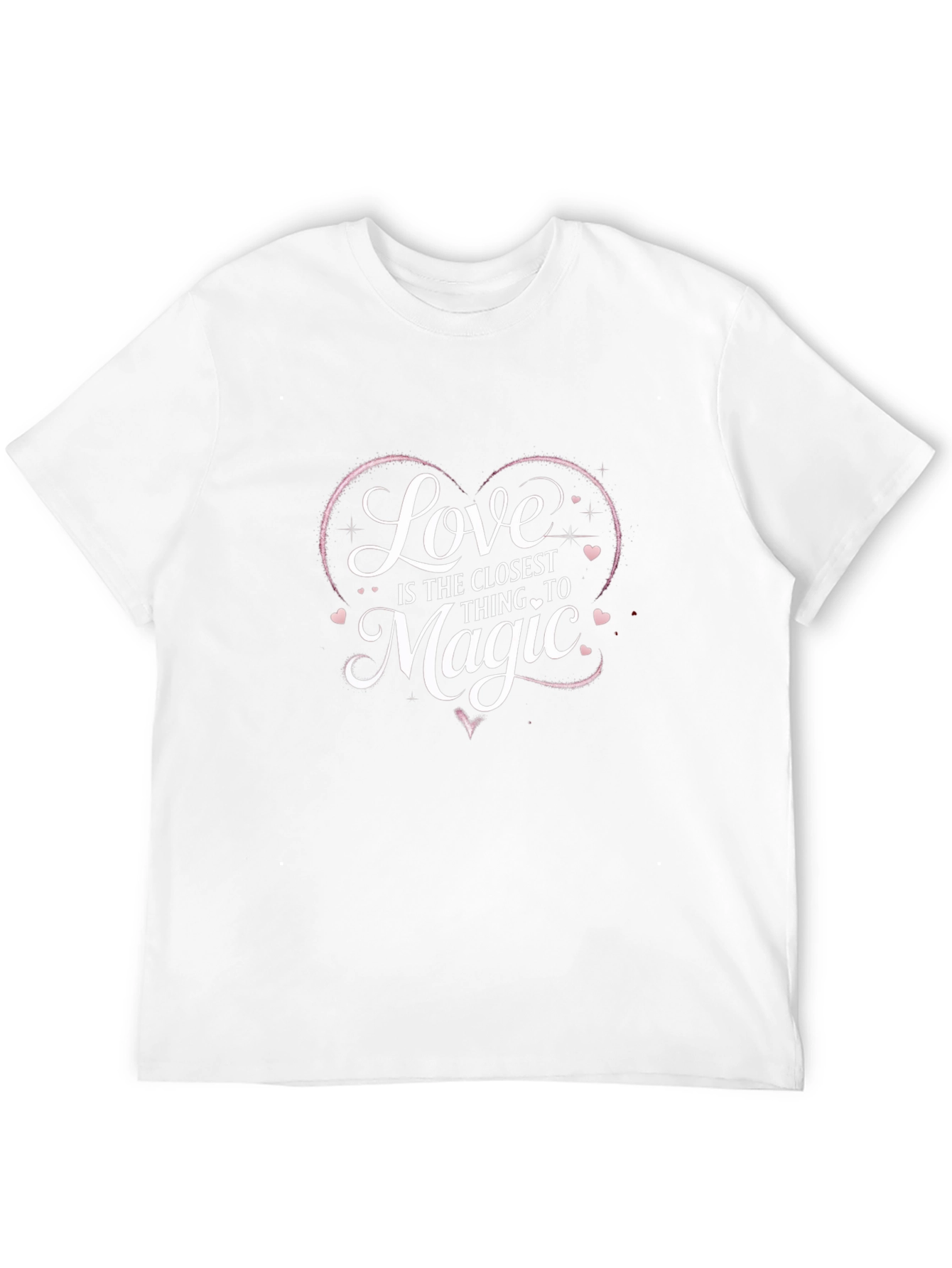 Love is Magic T-Shirt - Black Crew Neck