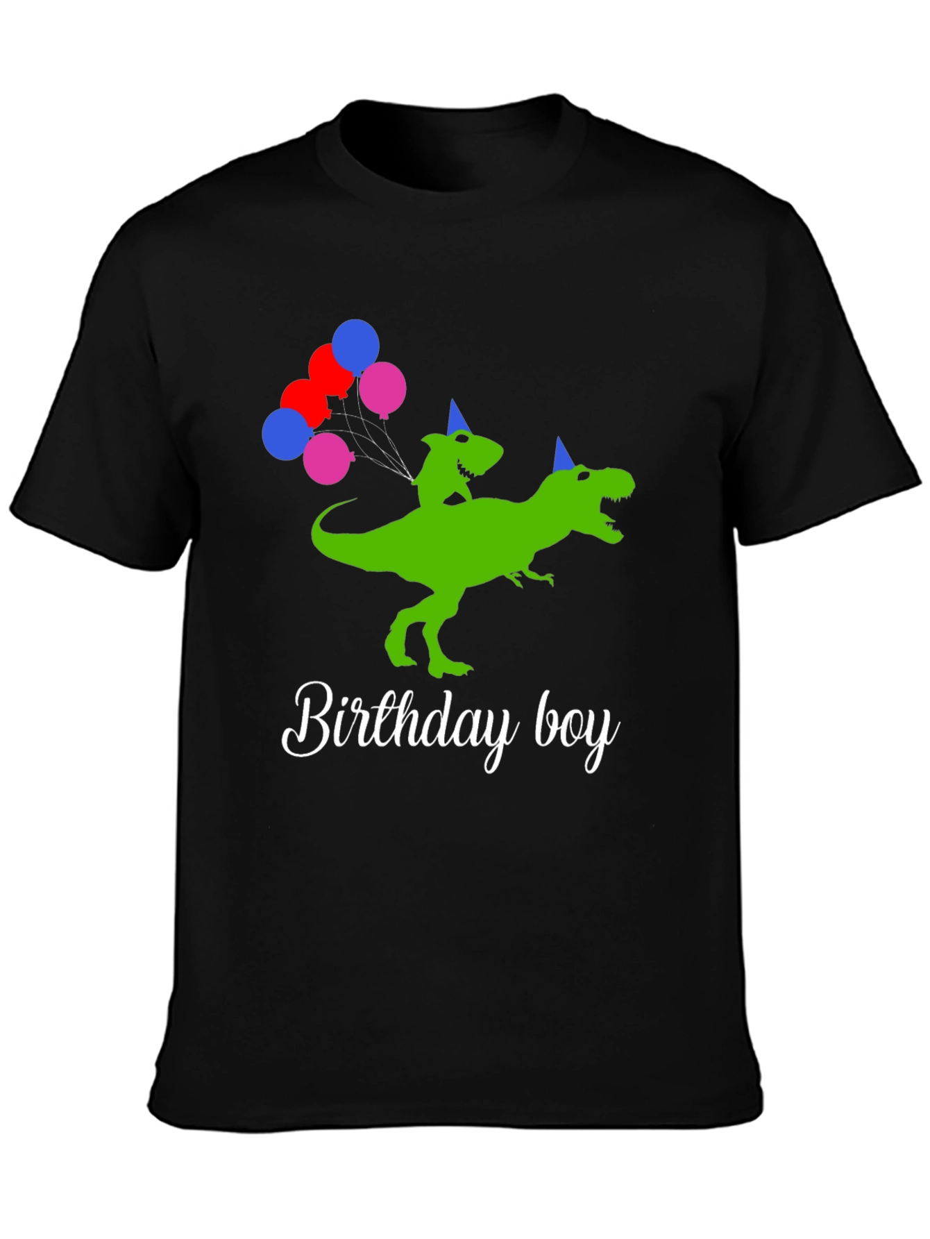 Birthday Boy Dinosaur Graphic T-Shirt