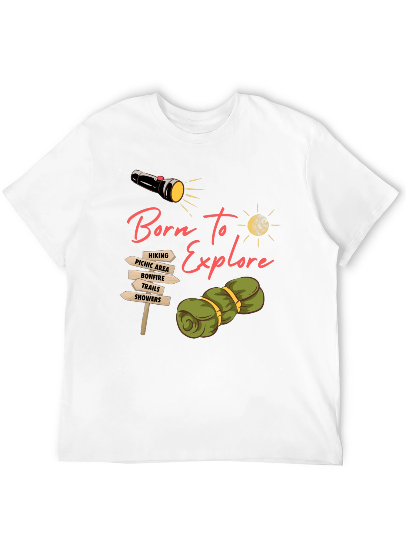 Born To Explore Camping Graphic Tee