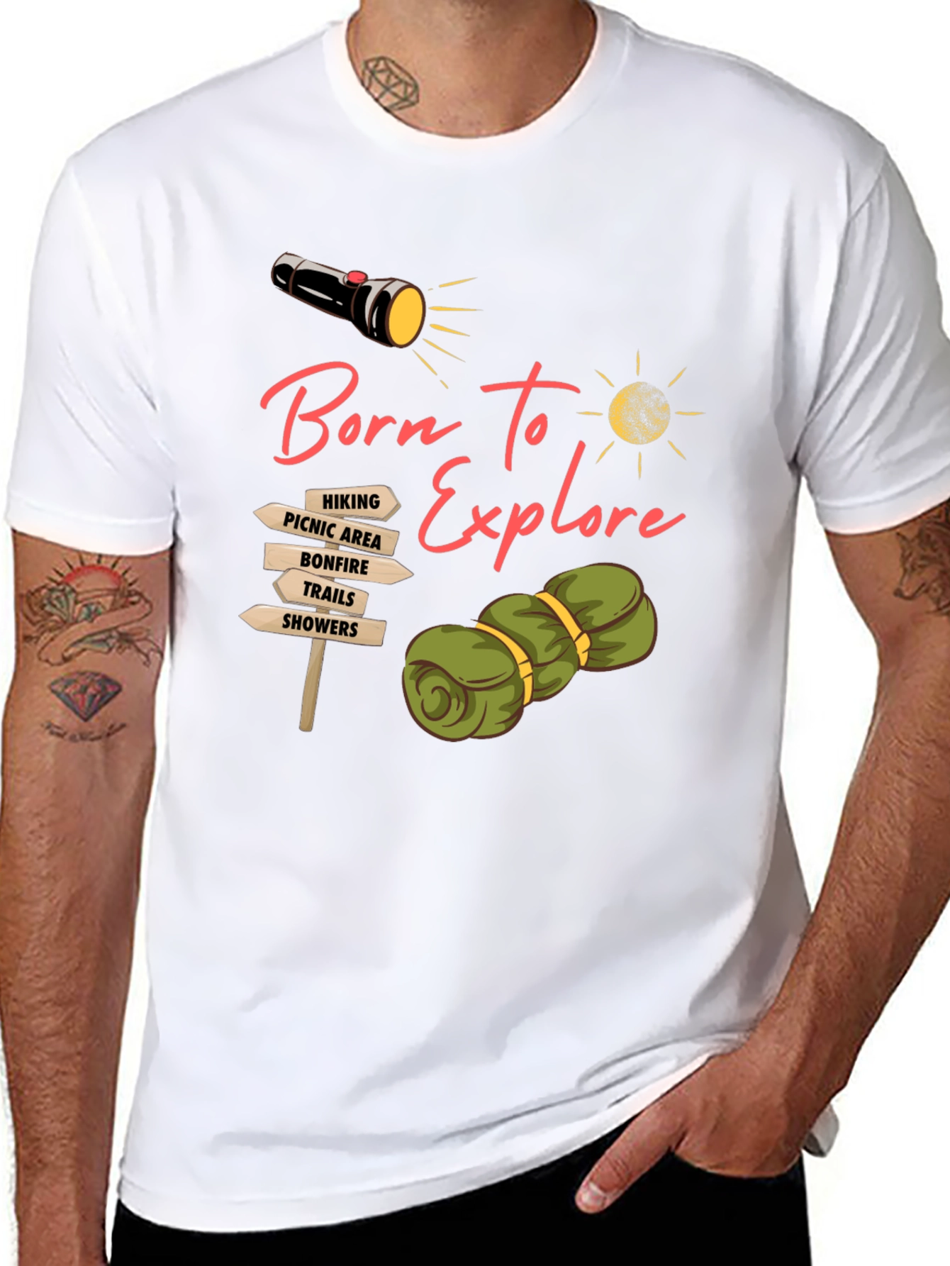 Born To Explore Camping Graphic Tee