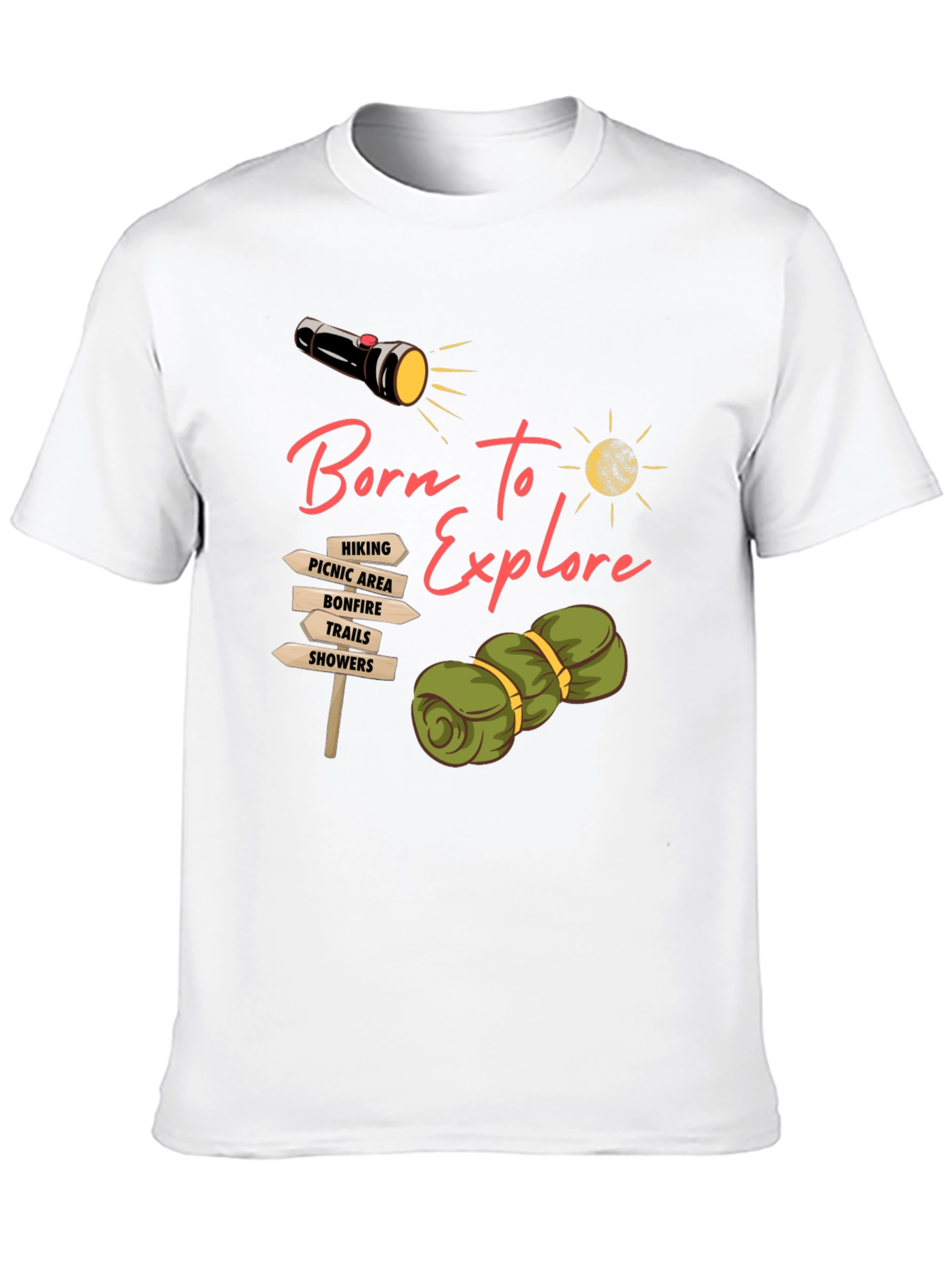 Born To Explore Camping Graphic Tee