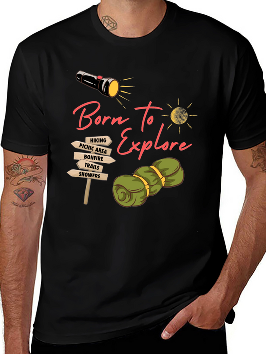Born To Explore Camping Graphic Tee