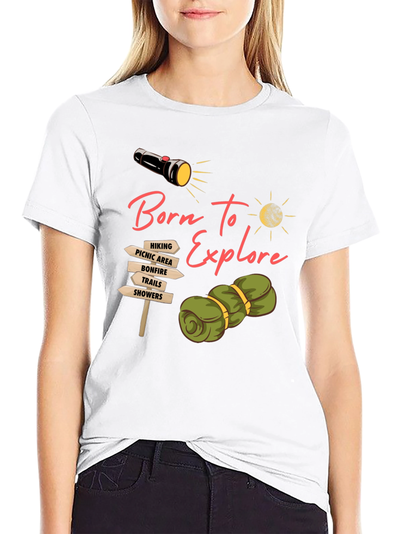 Born To Explore Camping Graphic Tee