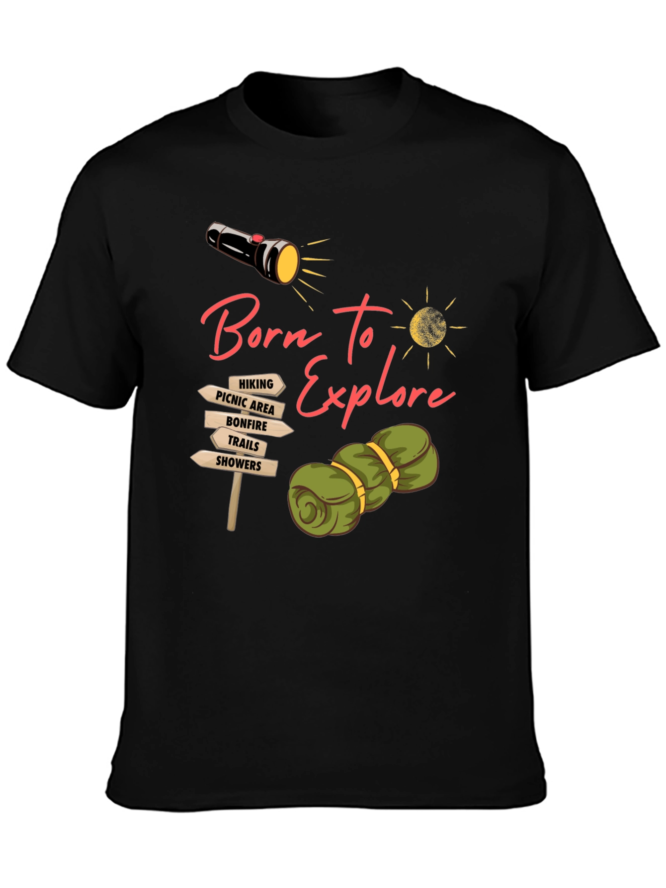 Born To Explore Camping Graphic Tee