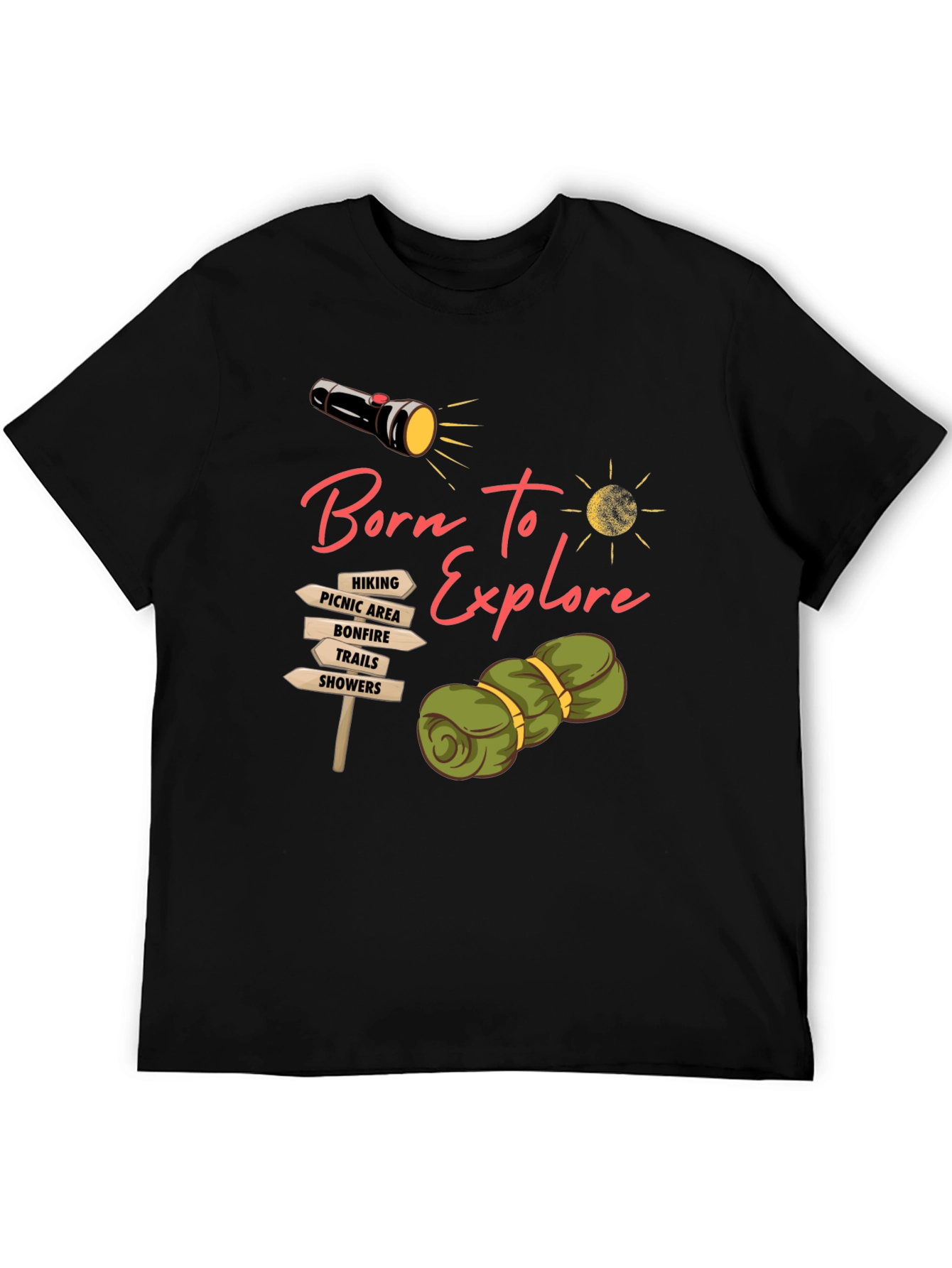 Born To Explore Camping Graphic Tee