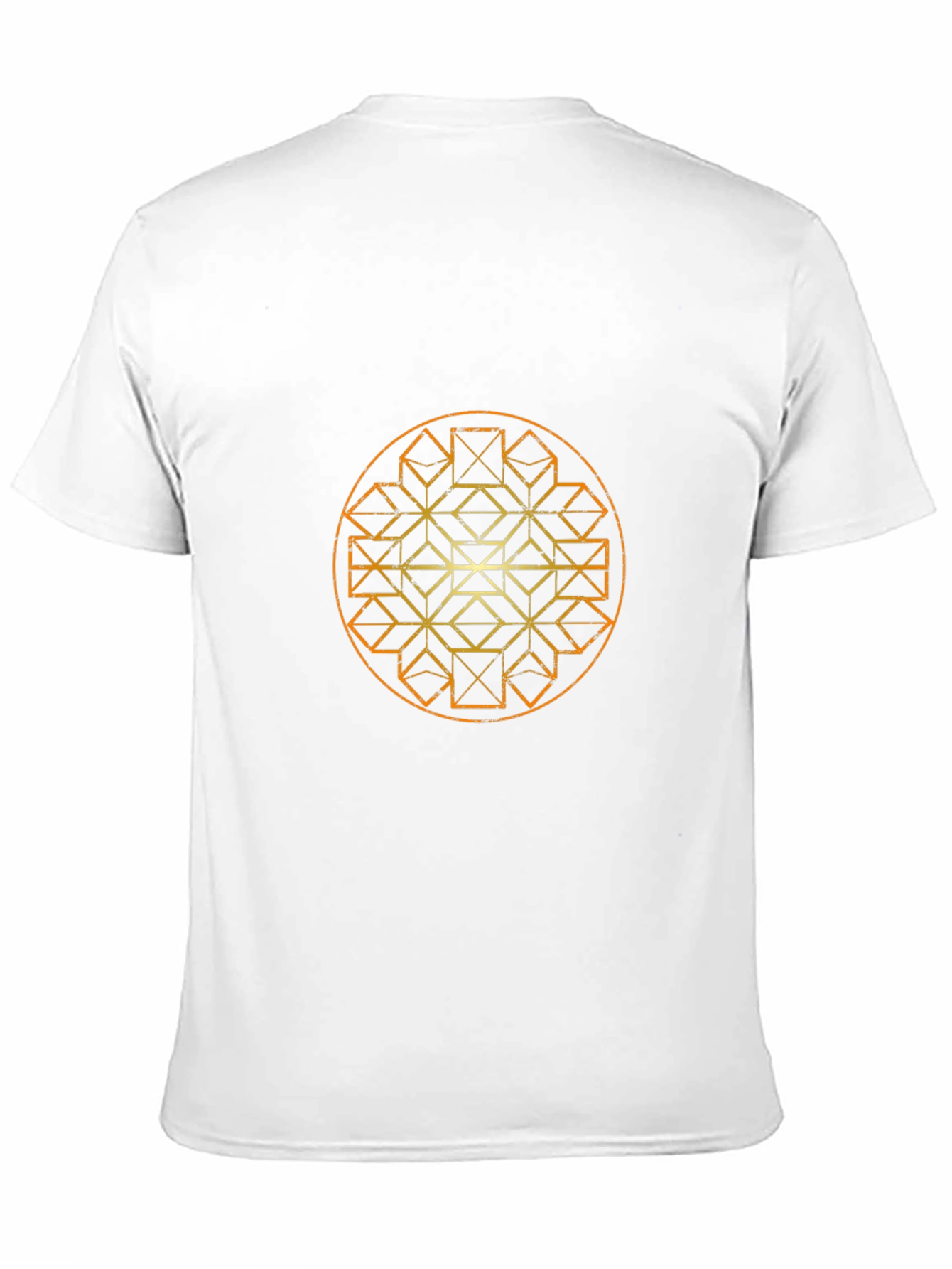Geometric Mandala Graphic T-Shirt - Black
