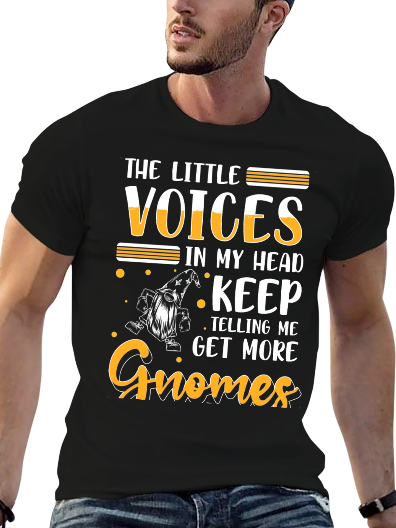 The Little Voices Gnome T-Shirt Funny Graphic Tee