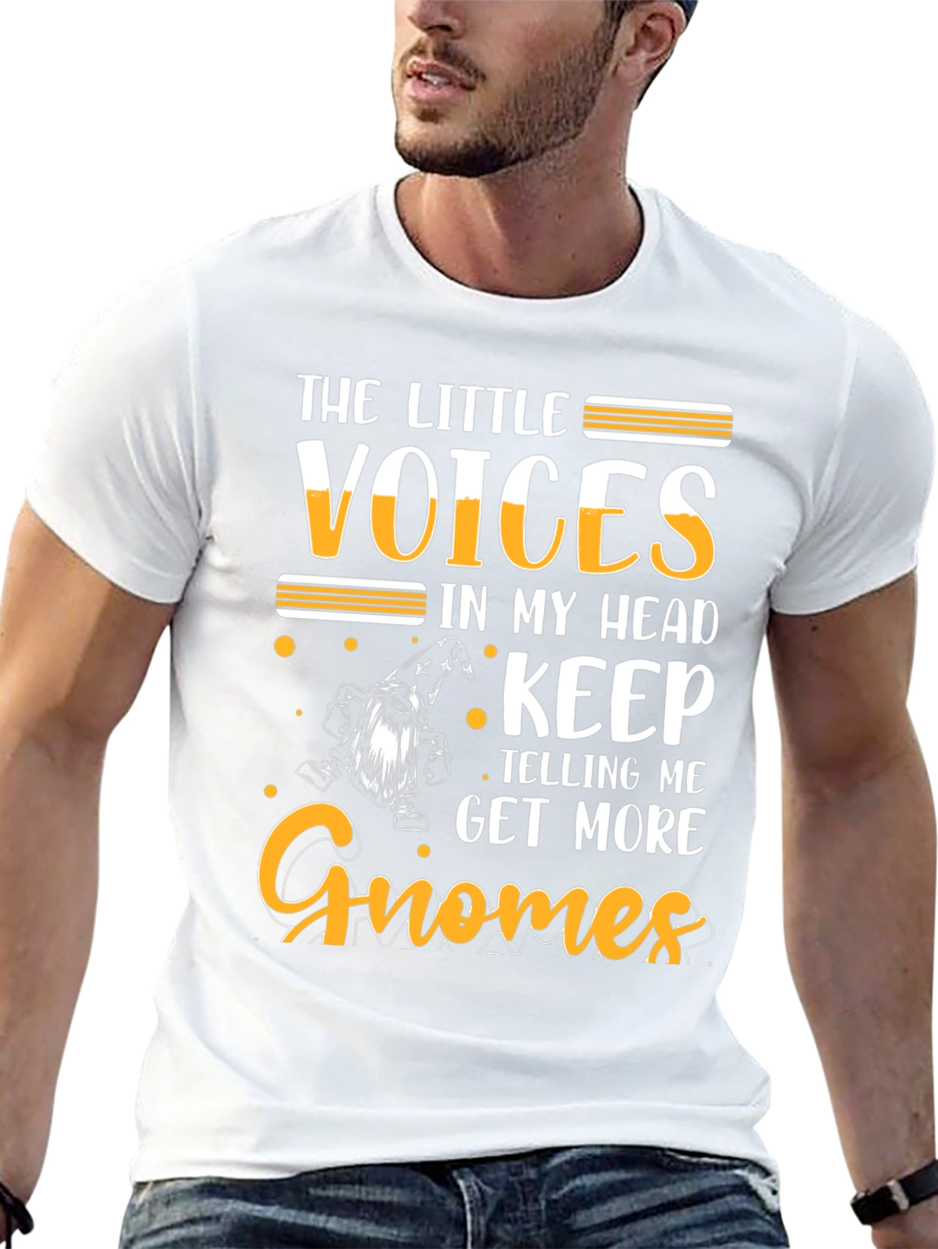 The Little Voices Gnome T-Shirt Funny Graphic Tee
