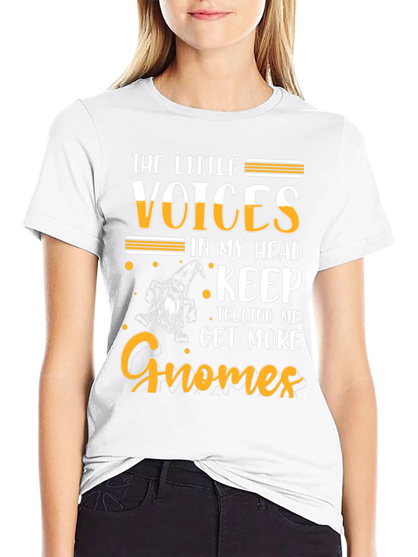 The Little Voices Gnome T-Shirt Funny Graphic Tee