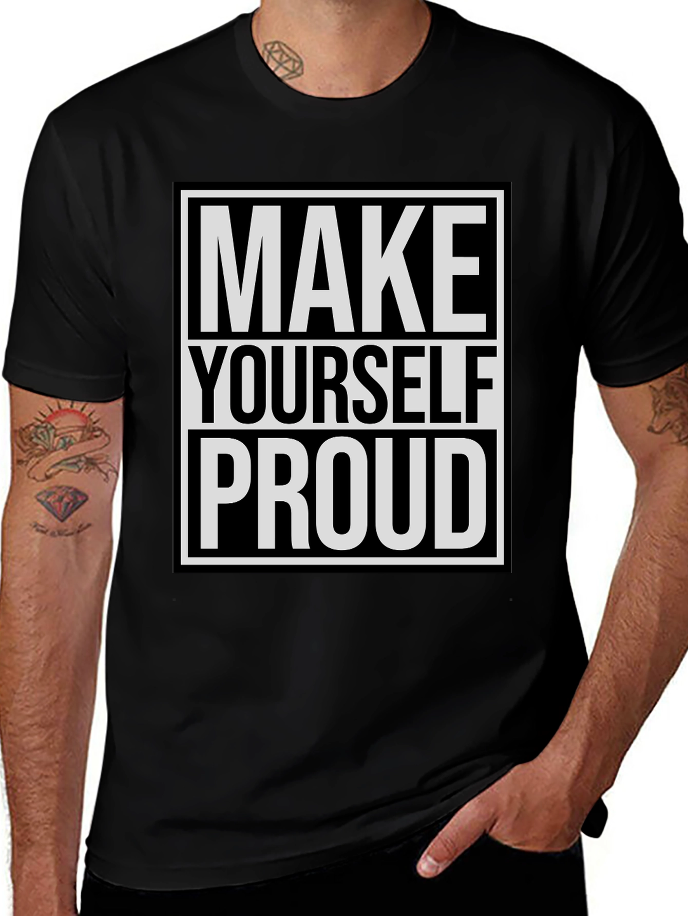 Inspirational Make Yourself Proud Graphic Tee