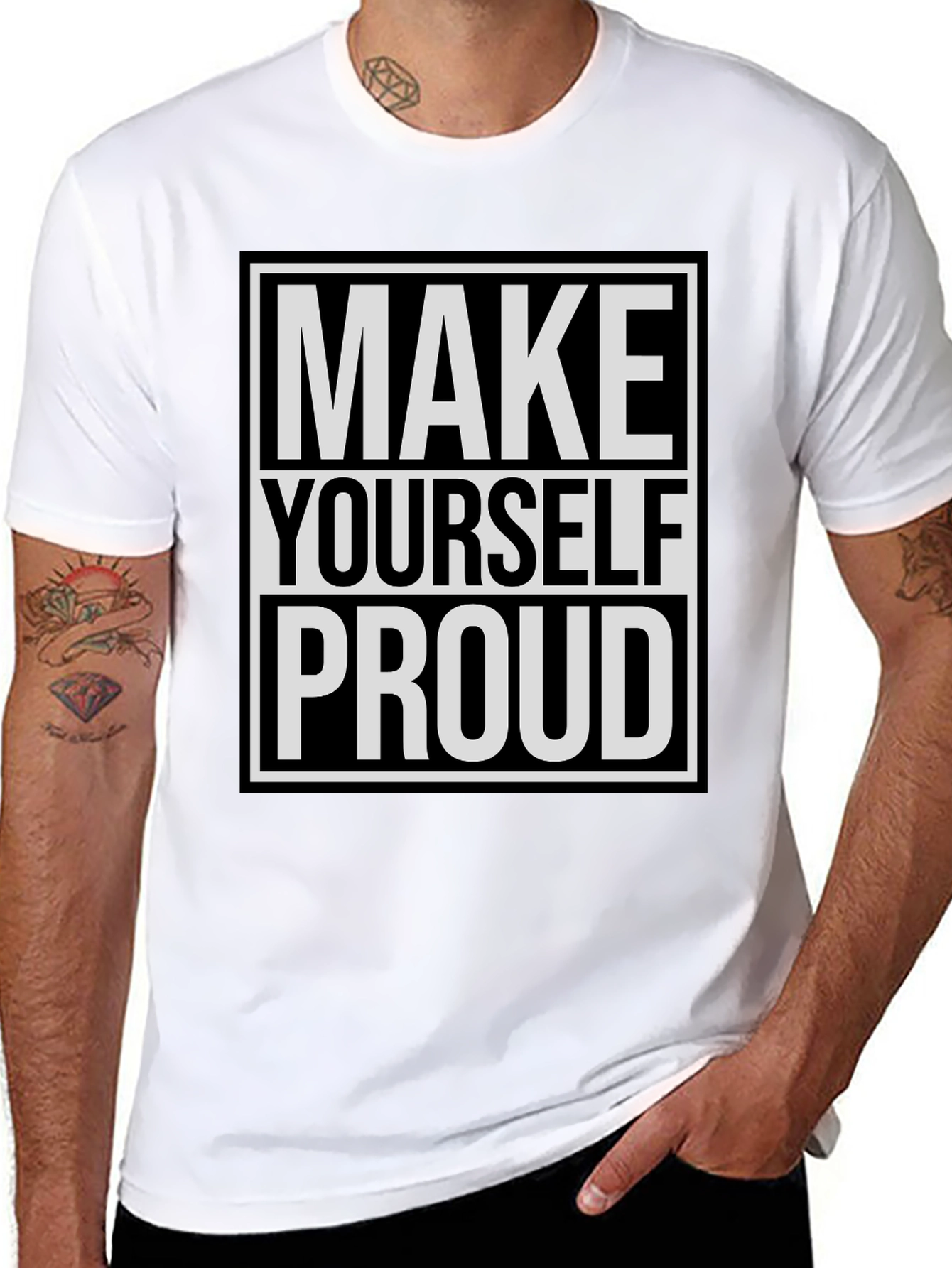 Inspirational Make Yourself Proud Graphic Tee