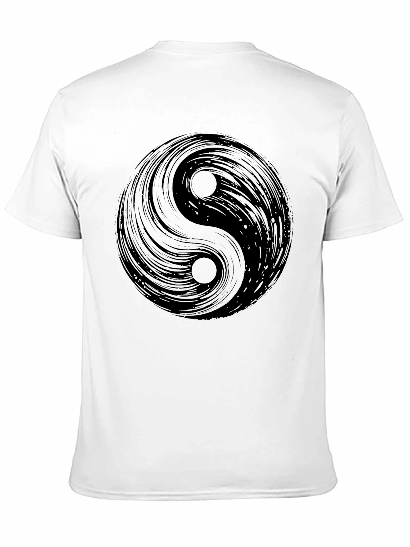 Yin Yang Graphic Tee - Black Cotton Comfort