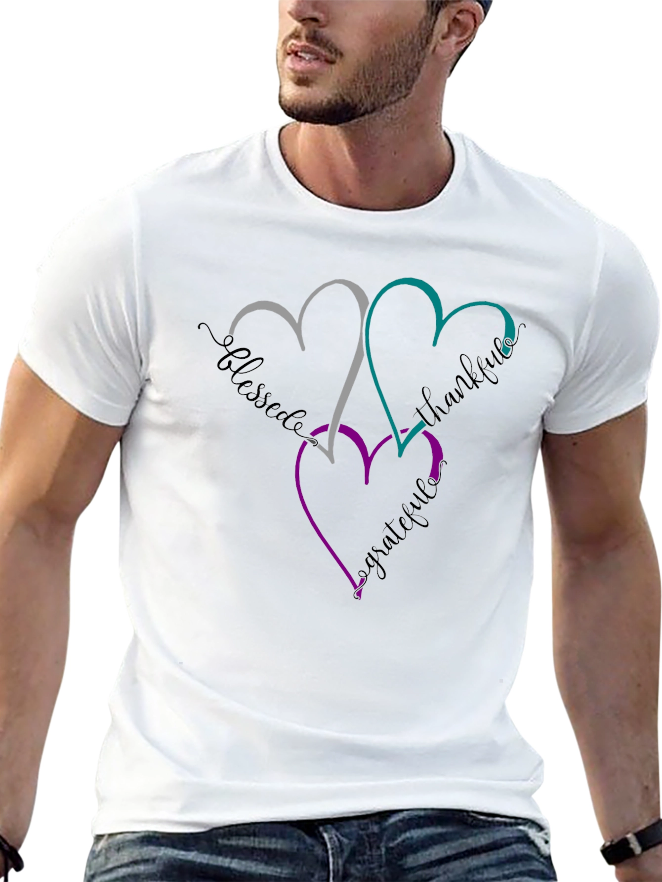 Blessed Thankful Grateful Heart T-Shirt